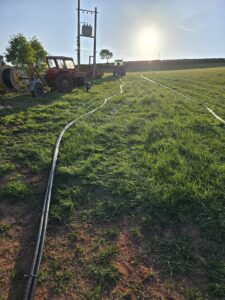 Cable laying on ground
